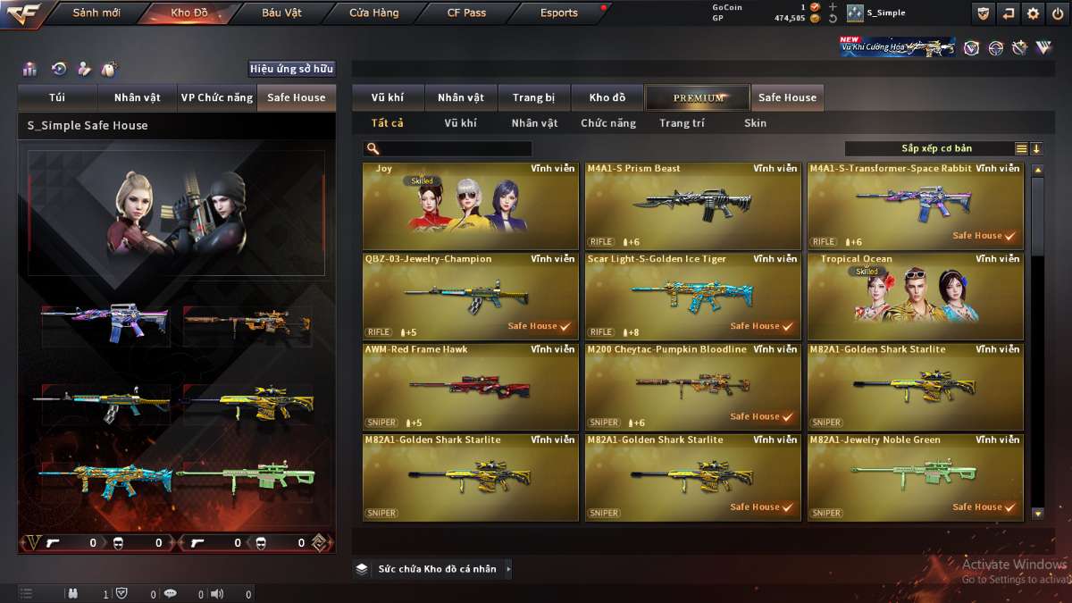 shop acc cf uy tin gia re